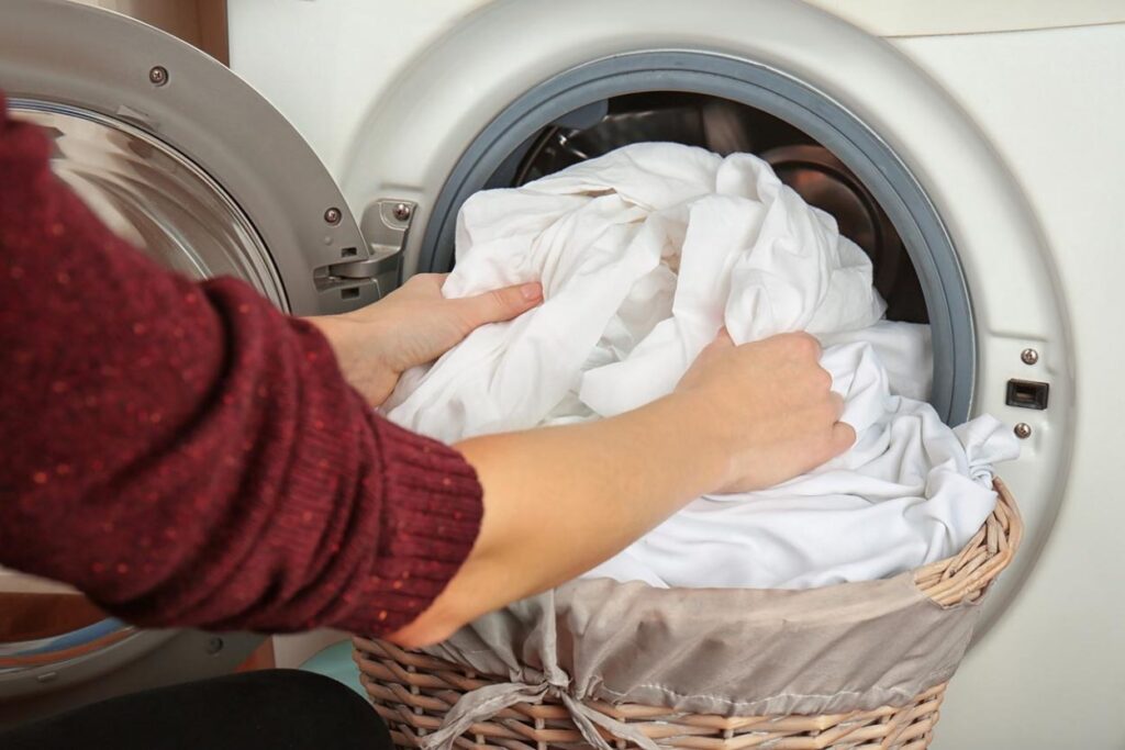 Как отбелить постельное белье в стиральной машине