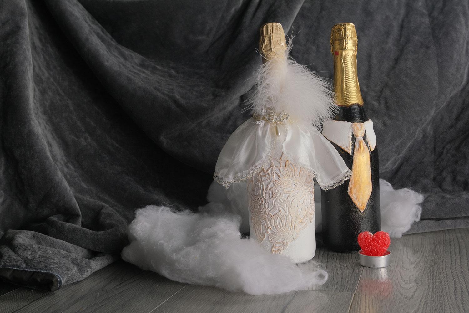 Декорирование бутылки шампанского — выездной мастер-класс